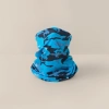 Blue and black camouflage knitted warm neck scarf for both men and women, suitable for outdoor sports and windproof neck protection Specification image